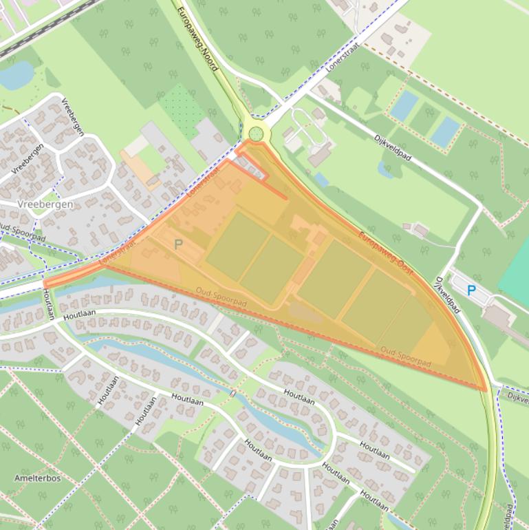 Kaart van postcodegebied 9403TD.