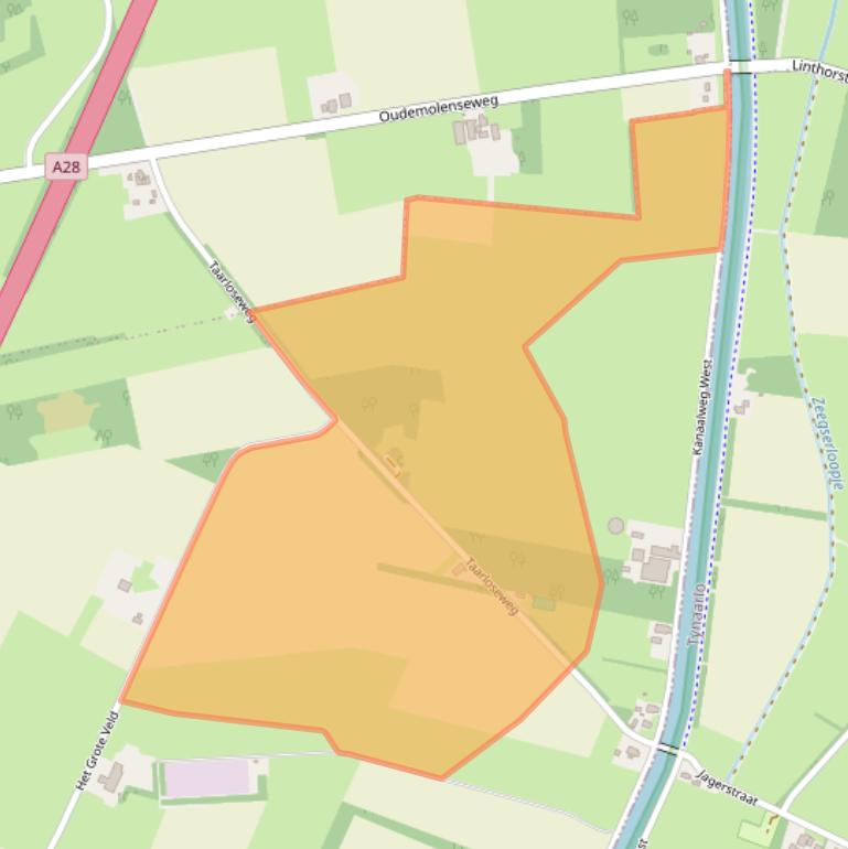 Kaart van postcodegebied 9403TJ.