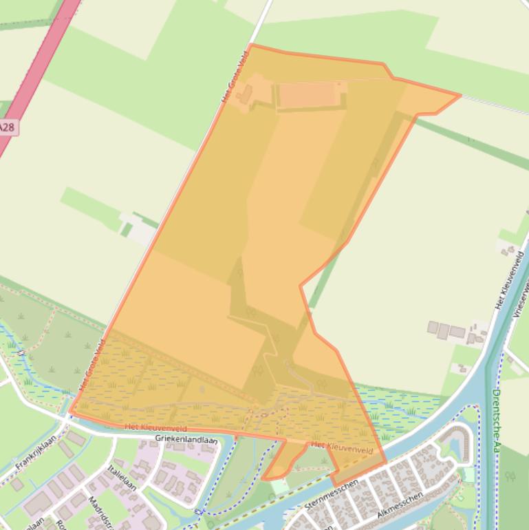 Kaart van postcodegebied 9403TK.