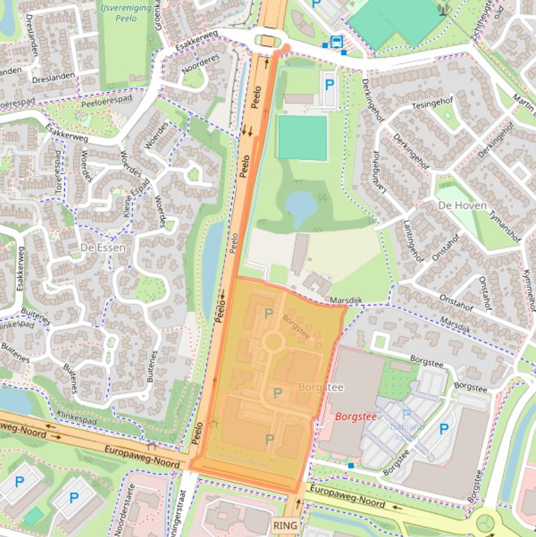 Kaart van postcodegebied 9403TS.