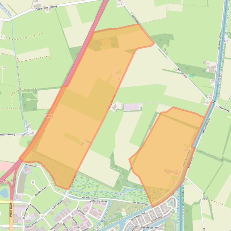 Kaart van postcodegebied 9403TW.