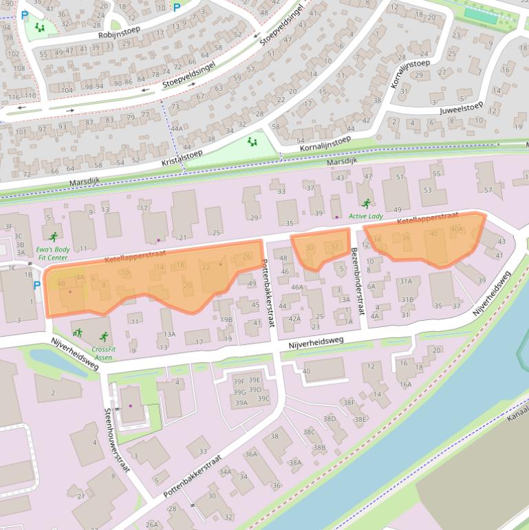 Kaart van postcodegebied 9403VR.
