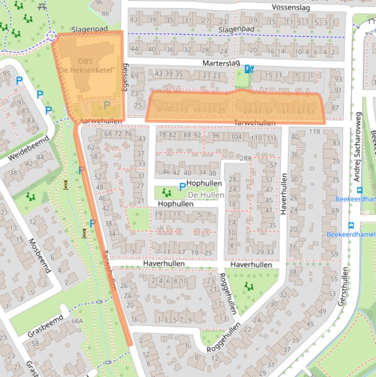 Kaart van postcodegebied 9403WD.