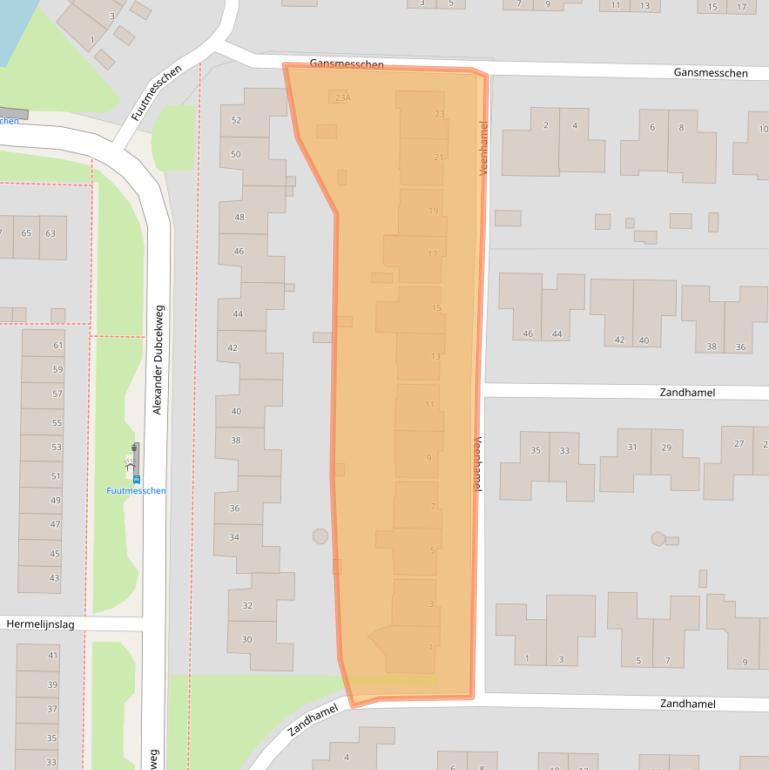Kaart van postcodegebied 9403XW.