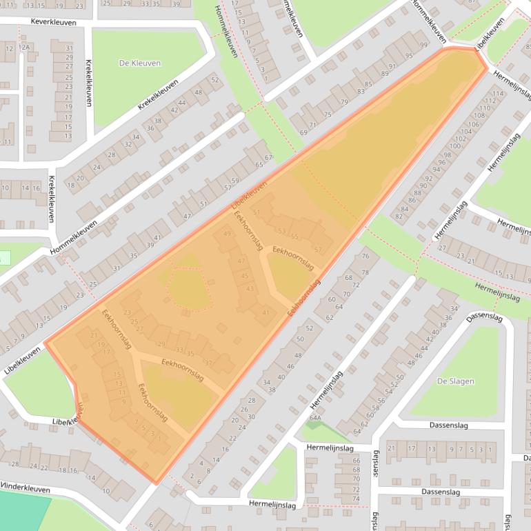 Kaart van postcodegebied 9403ZA.