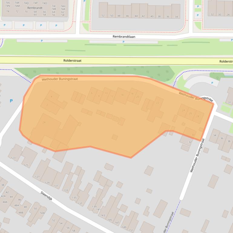 Kaart van postcodegebied 9404AL.