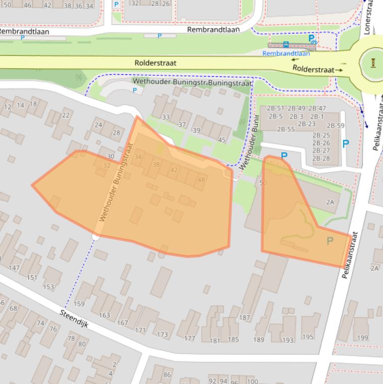Kaart van postcodegebied 9404AM.