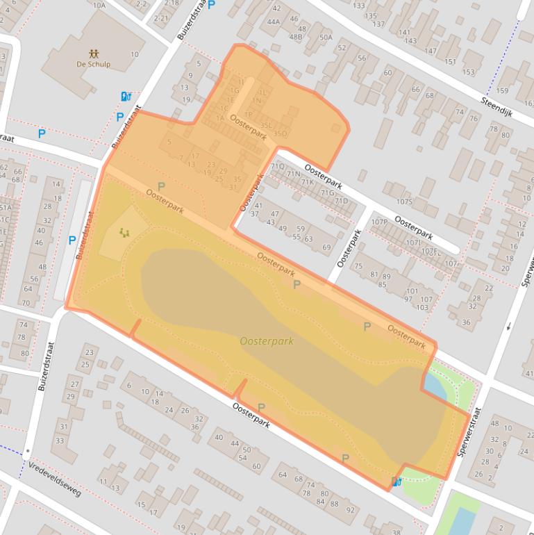 Kaart van postcodegebied 9404BD.