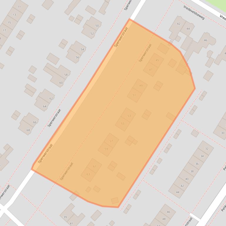 Kaart van postcodegebied 9404BN.