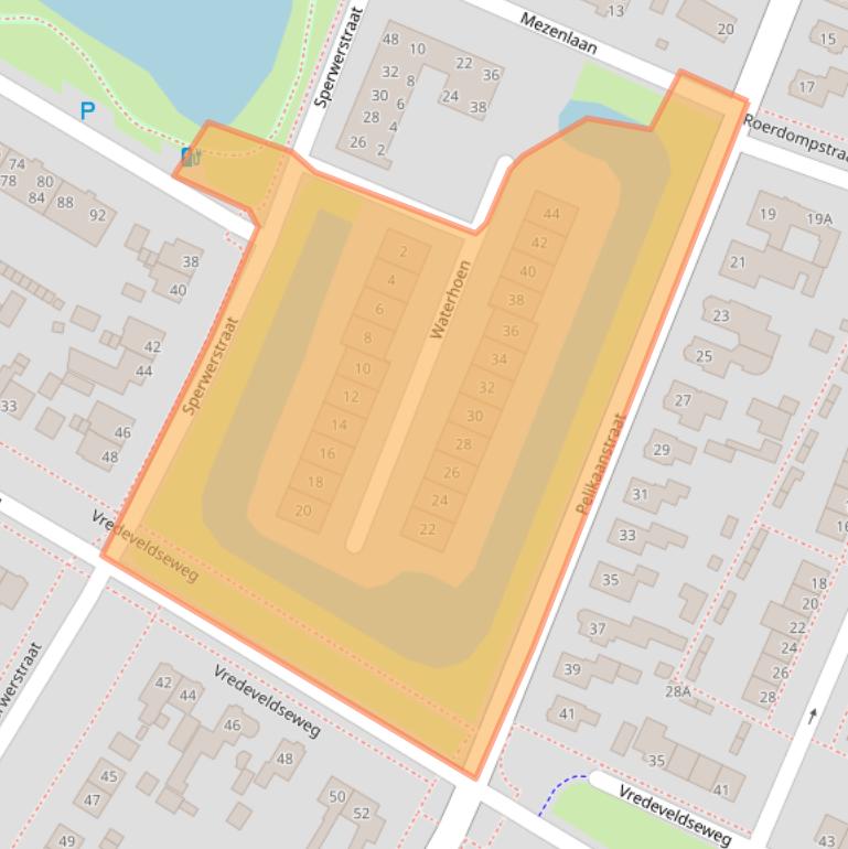 Kaart van postcodegebied 9404BX.