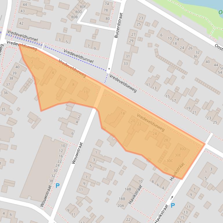 Kaart van postcodegebied 9404CD.