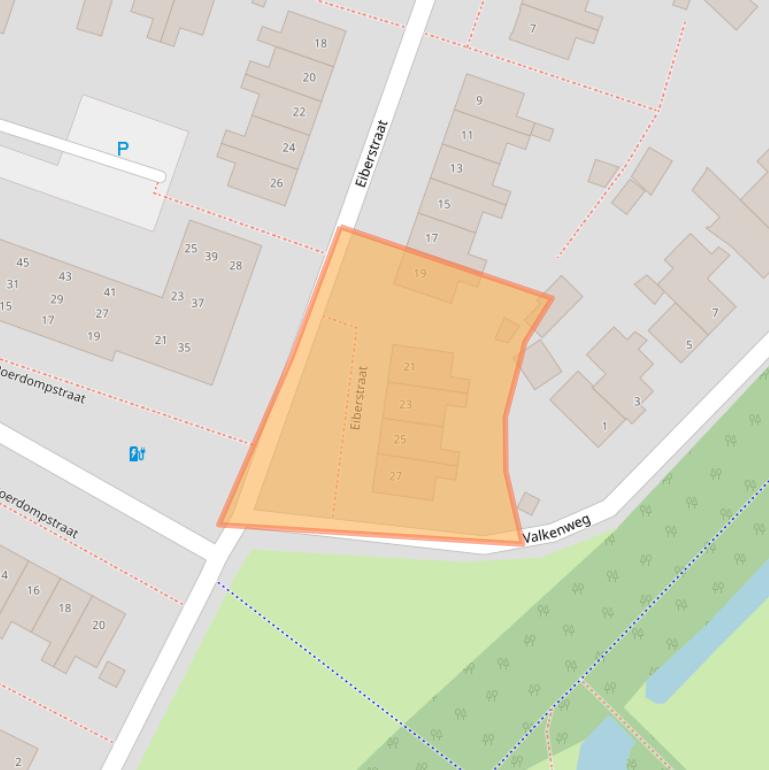 Kaart van postcodegebied 9404EB.