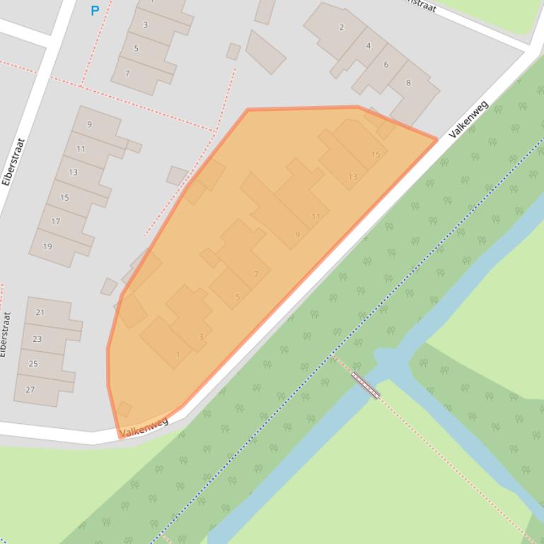 Kaart van postcodegebied 9404EJ.