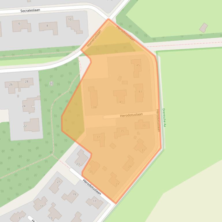 Kaart van postcodegebied 9404ET.
