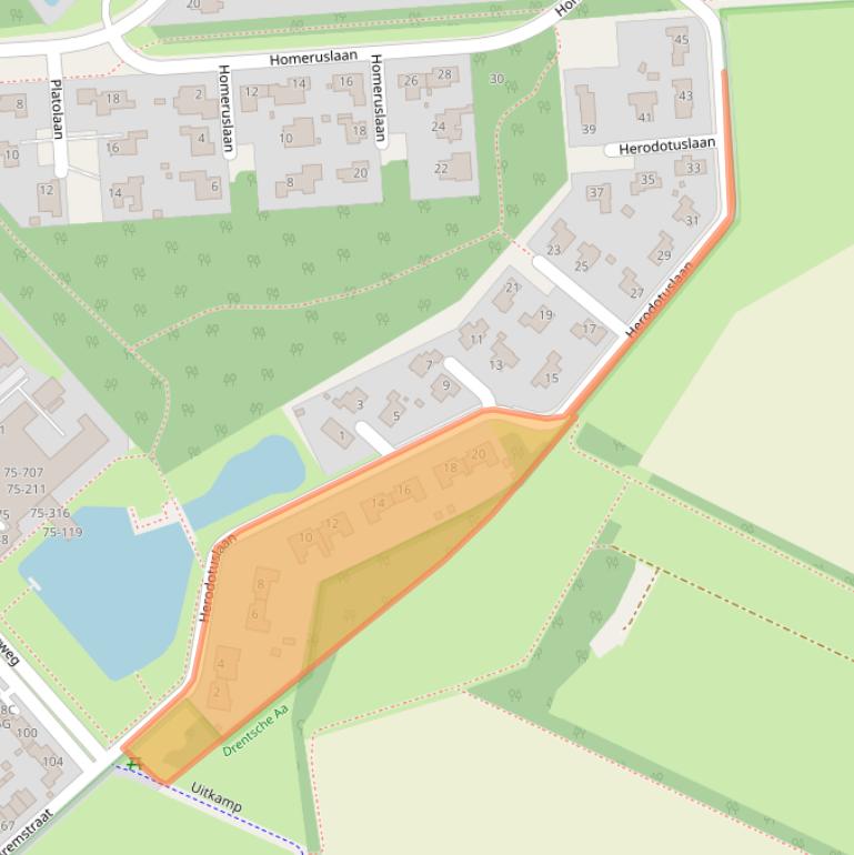 Kaart van postcodegebied 9404EV.