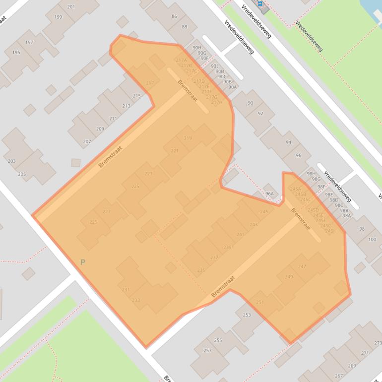 Kaart van postcodegebied 9404GC.