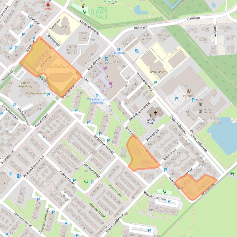 Kaart van postcodegebied 9404GD.