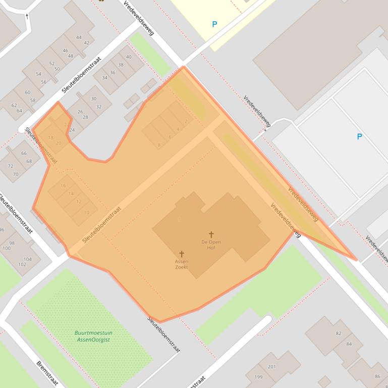 Kaart van postcodegebied 9404GE.