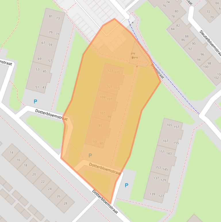 Kaart van postcodegebied 9404GJ.
