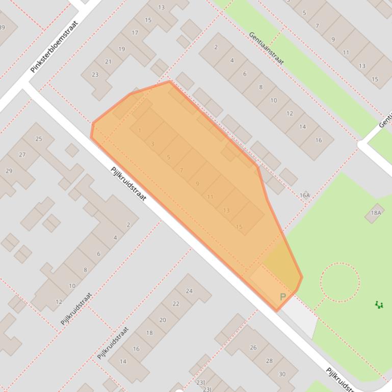 Kaart van postcodegebied 9404GP.