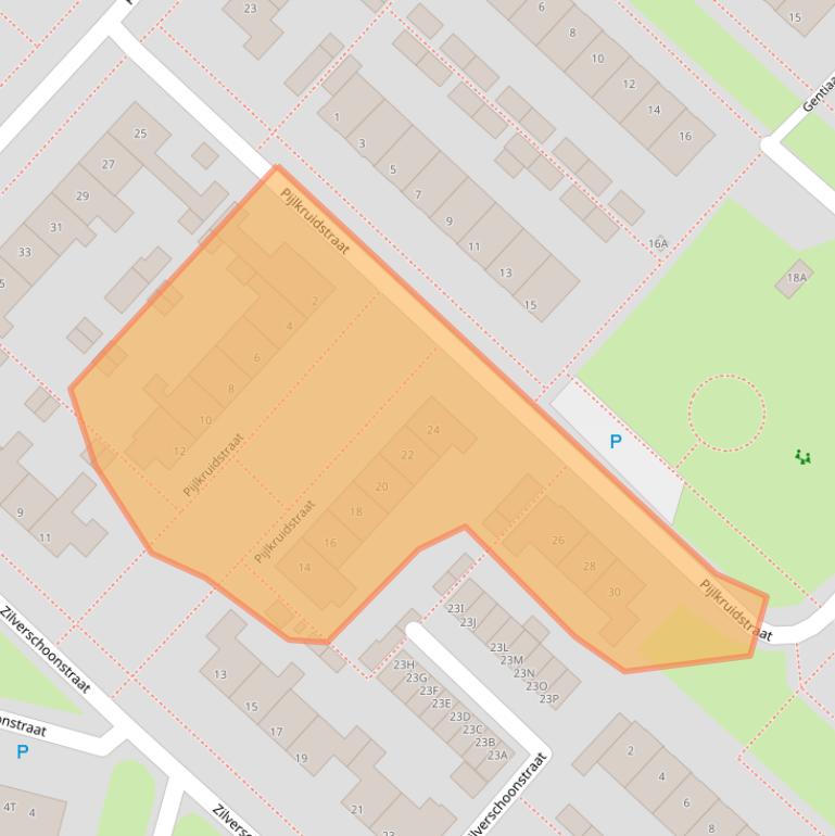 Kaart van postcodegebied 9404GR.