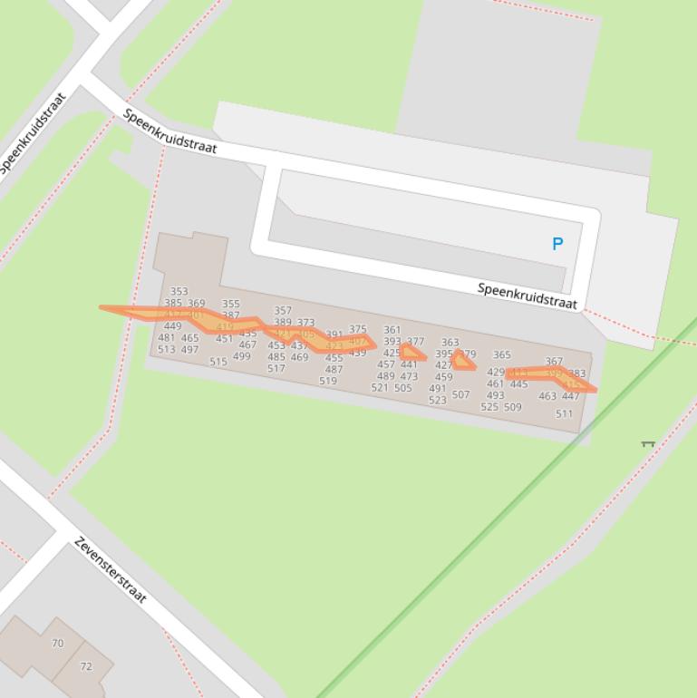 Kaart van postcodegebied 9404HR.