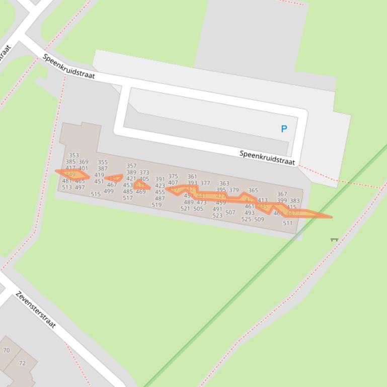 Kaart van postcodegebied 9404HS.