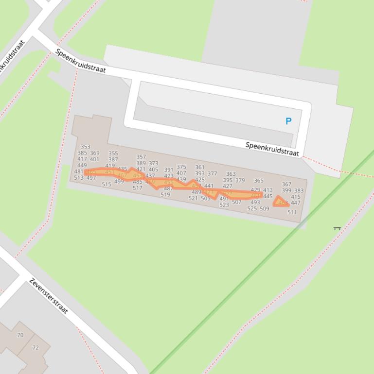 Kaart van postcodegebied 9404HT.