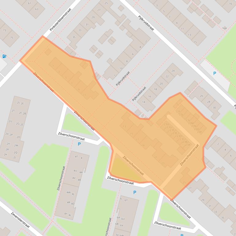 Kaart van postcodegebied 9404JA.