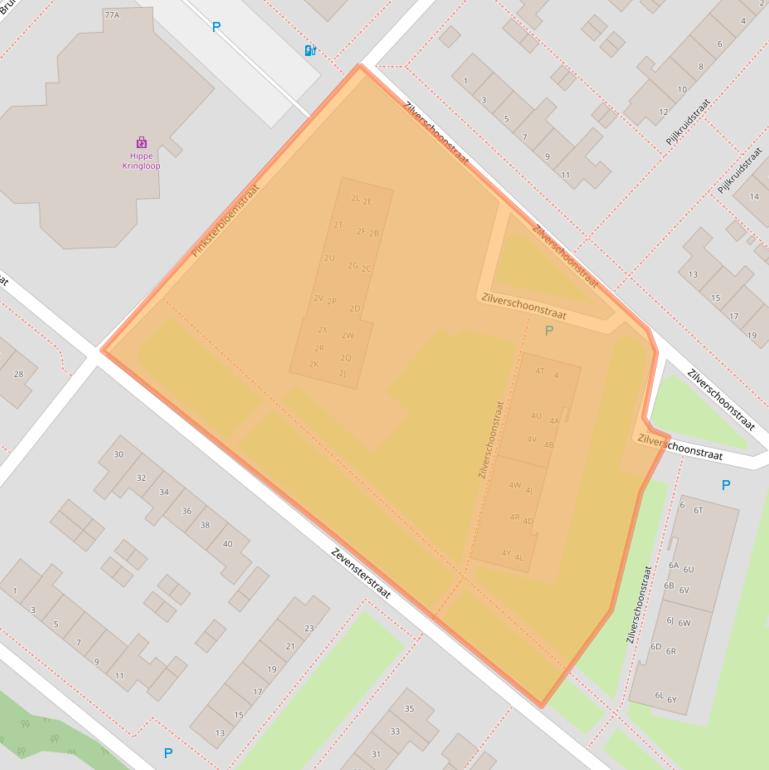 Kaart van postcodegebied 9404JC.