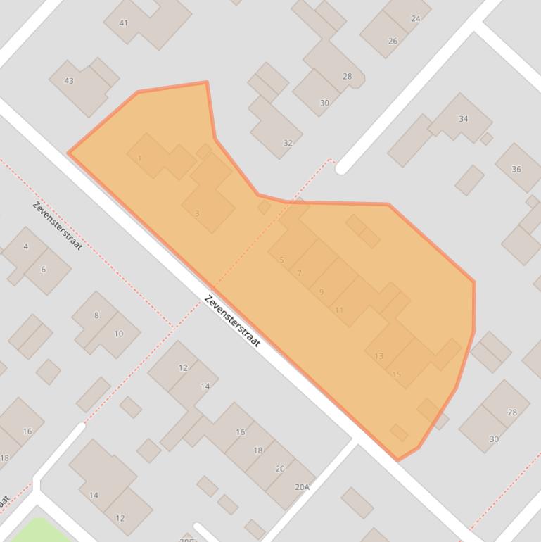 Kaart van postcodegebied 9404JH.