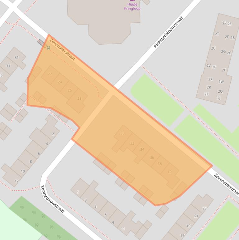 Kaart van postcodegebied 9404JK.