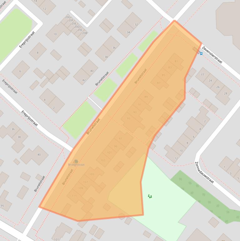 Kaart van postcodegebied 9404KC.