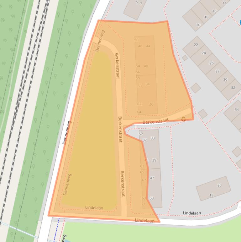 Kaart van postcodegebied 9404KW.