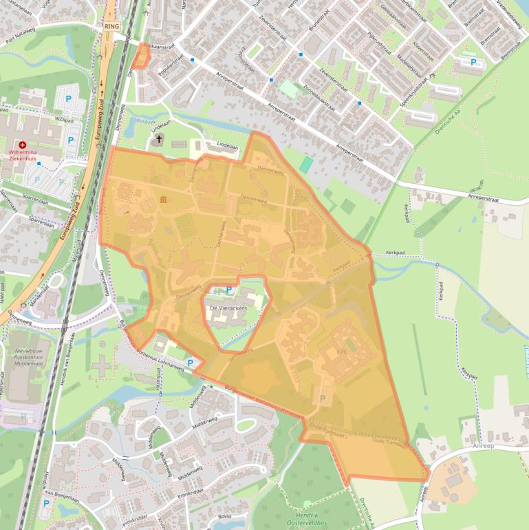 Kaart van postcodegebied 9404LA.