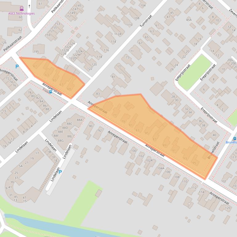 Kaart van postcodegebied 9404LC.