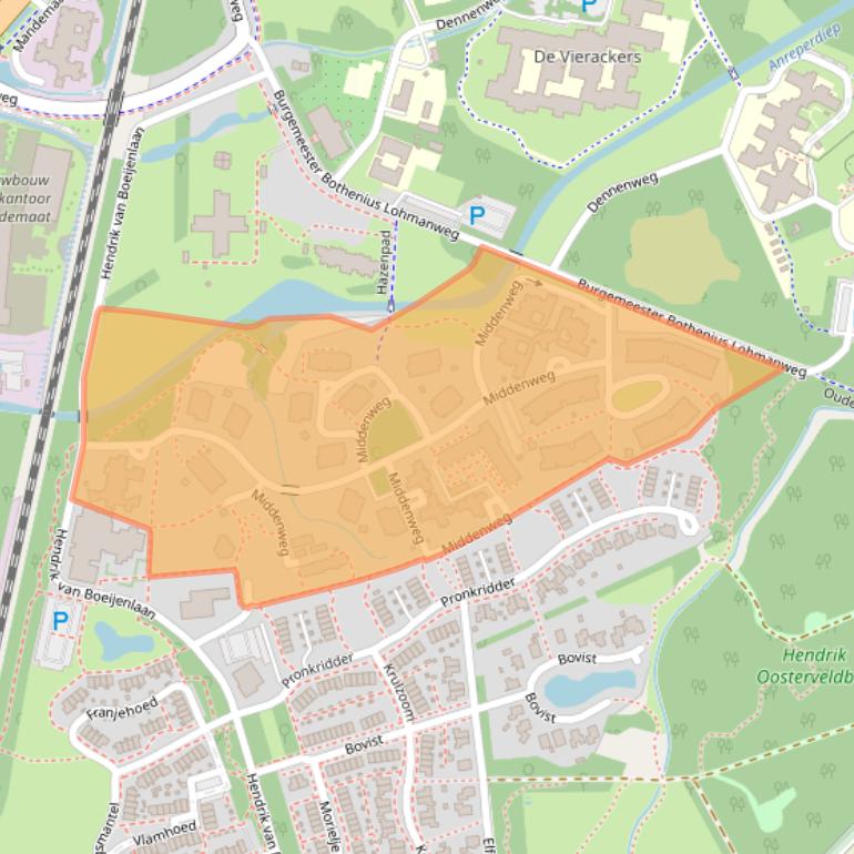 Kaart van postcodegebied 9404LL.