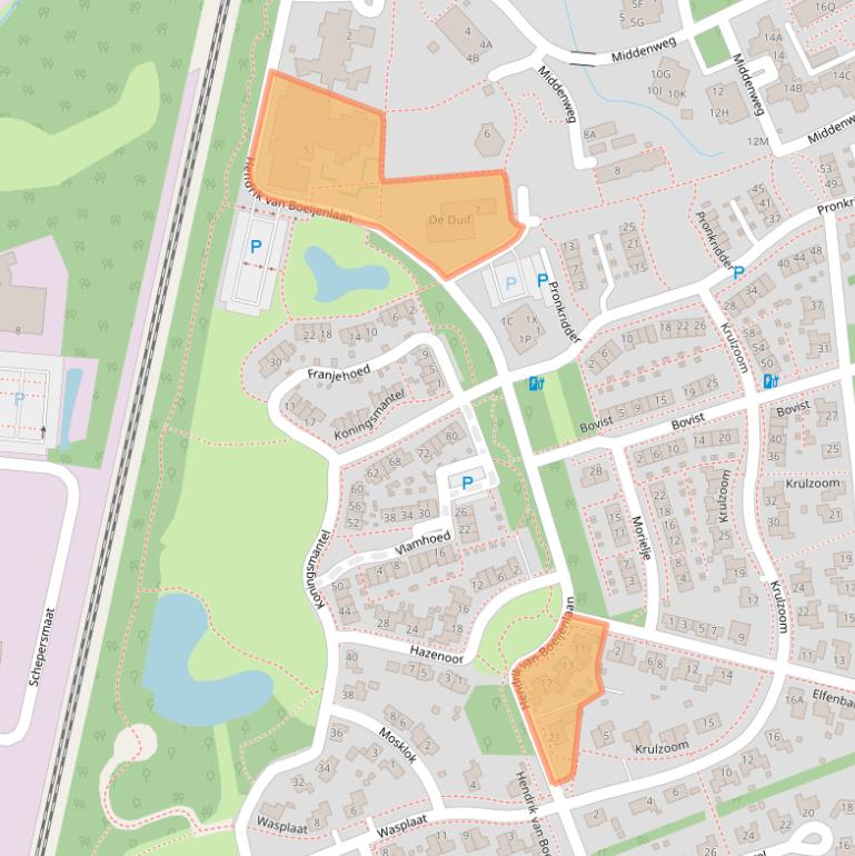 Kaart van postcodegebied 9404LP.