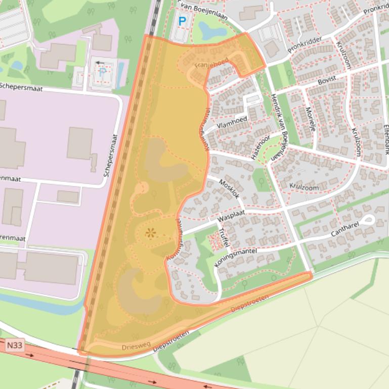 Kaart van postcodegebied 9404MK.