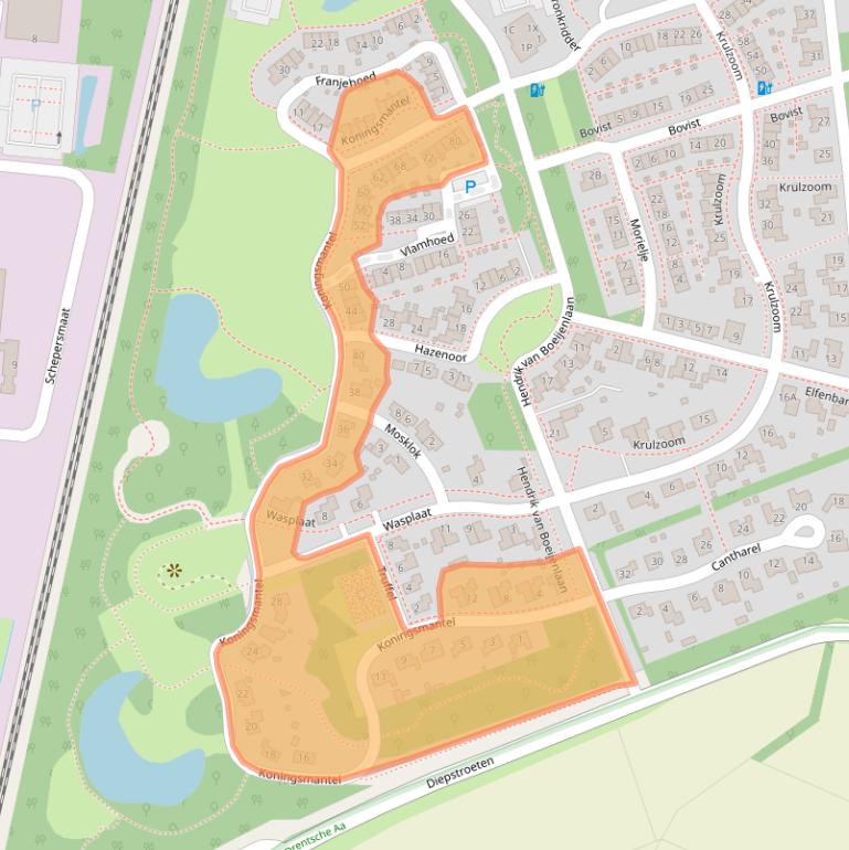 Kaart van postcodegebied 9404ML.