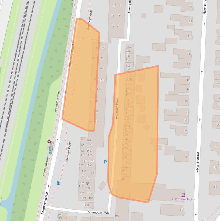 Kaart van postcodegebied 9404RB.