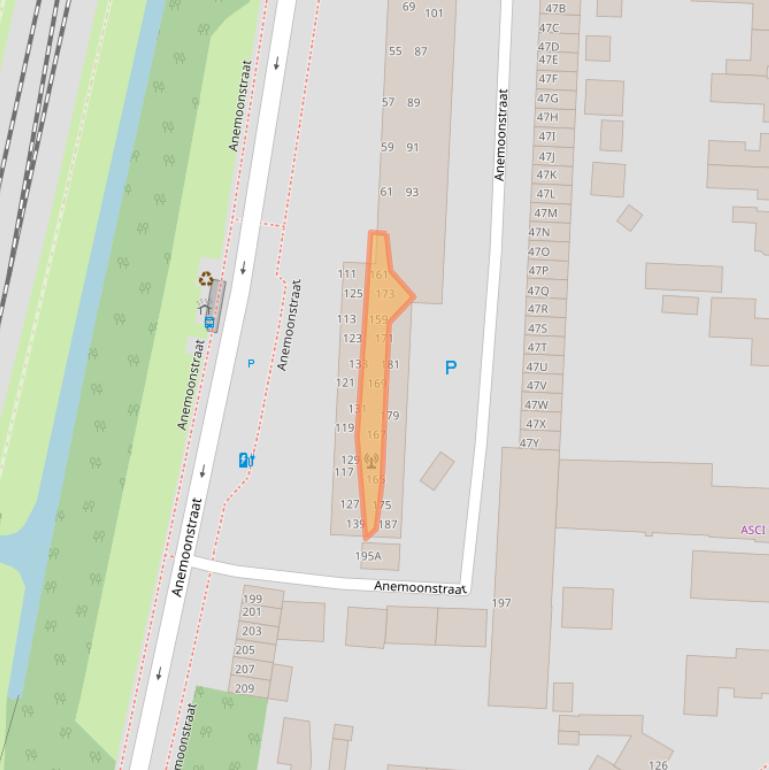 Kaart van postcodegebied 9404RE.