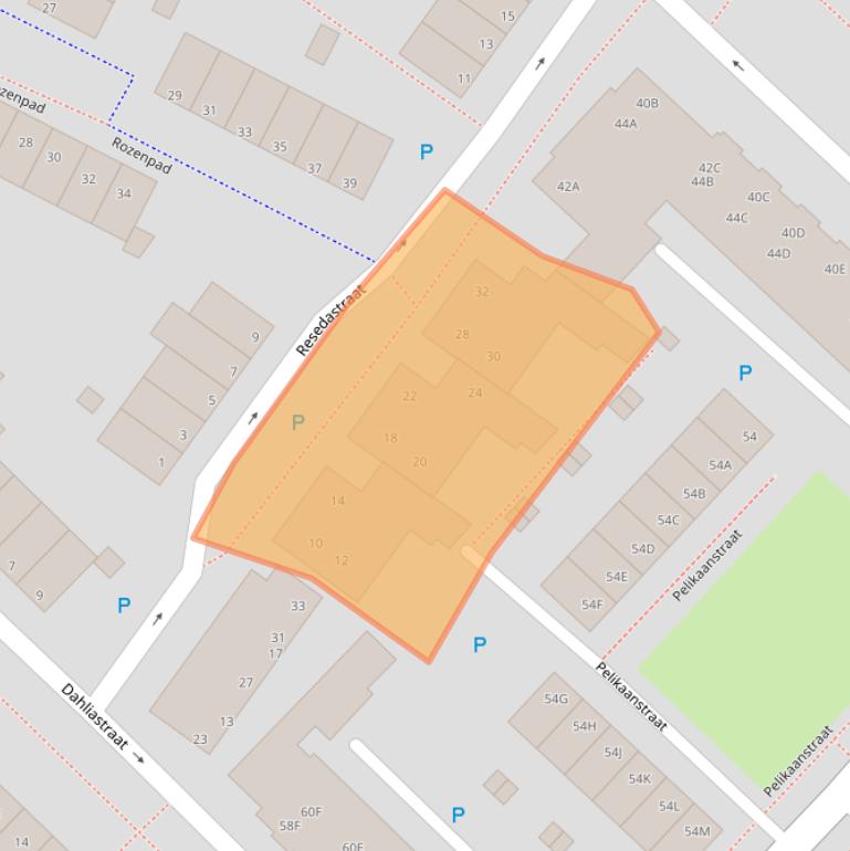 Kaart van postcodegebied 9404SC.