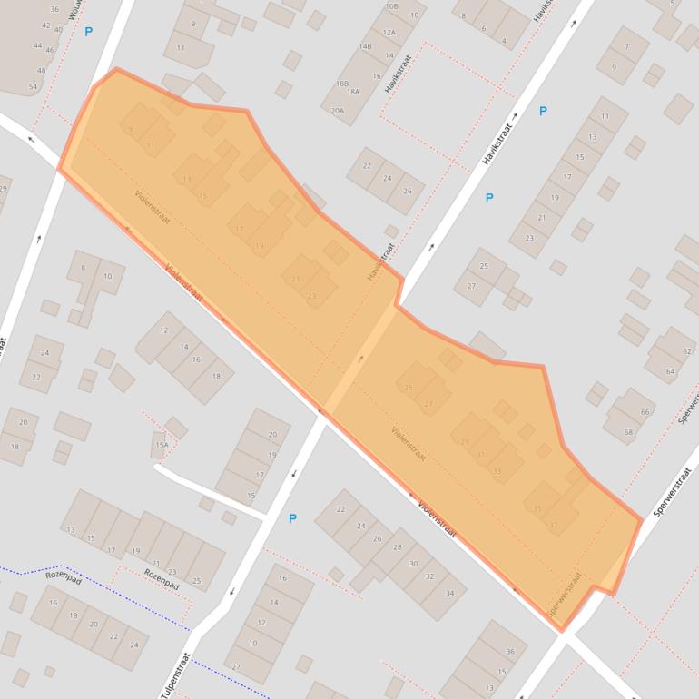 Kaart van postcodegebied 9404SP.