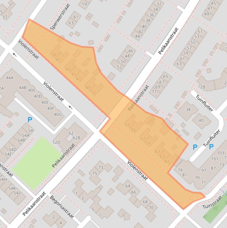 Kaart van postcodegebied 9404SR.