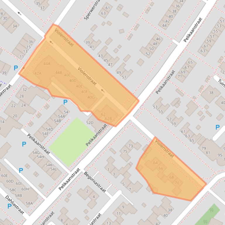 Kaart van postcodegebied 9404SV.