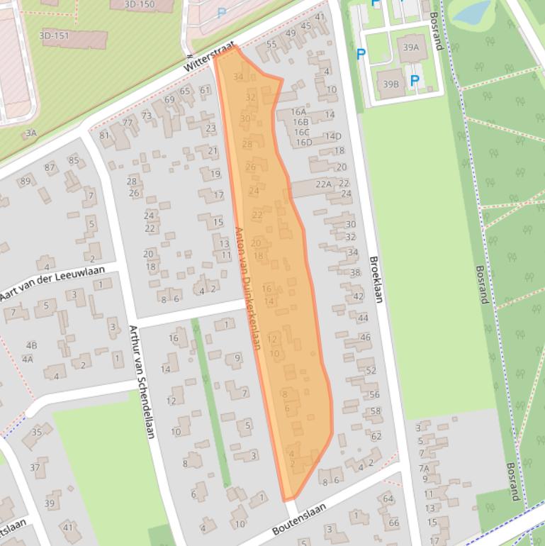 Kaart van postcodegebied 9405AR.