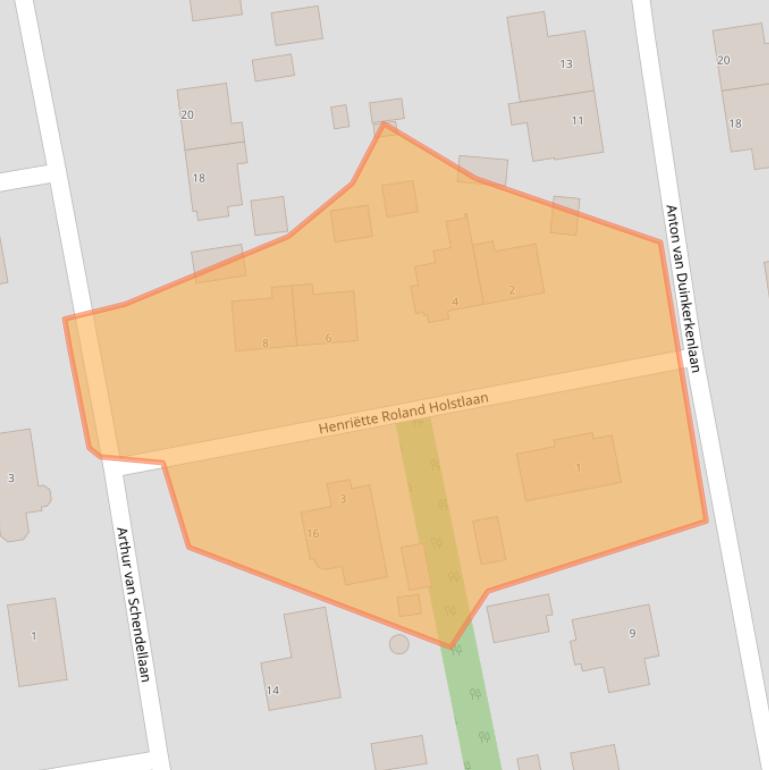 Kaart van postcodegebied 9405AT.