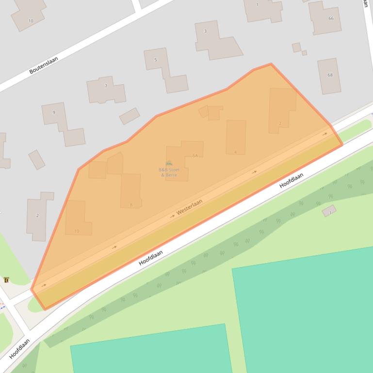 Kaart van postcodegebied 9405BH.