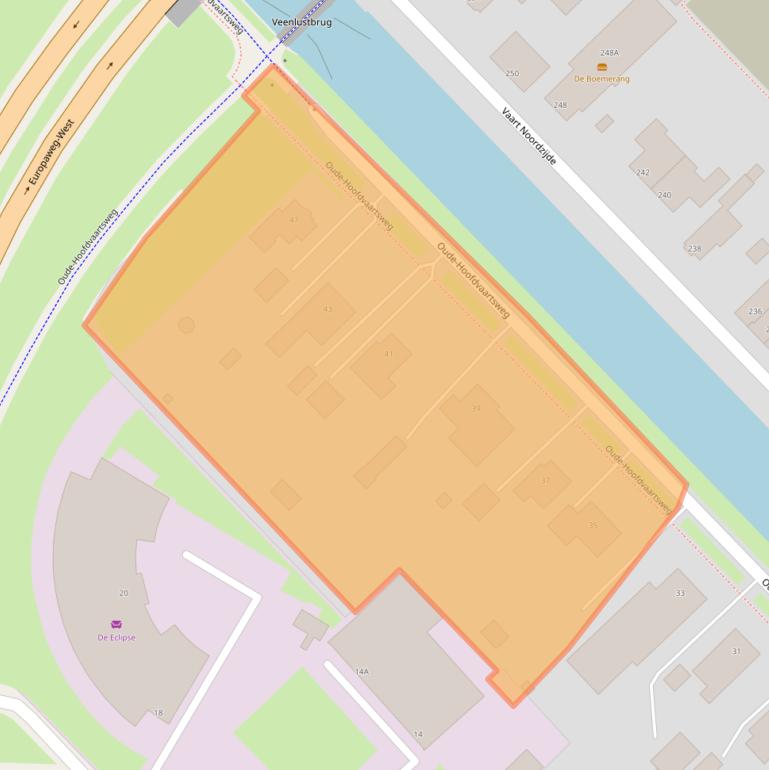 Kaart van postcodegebied 9405CB.